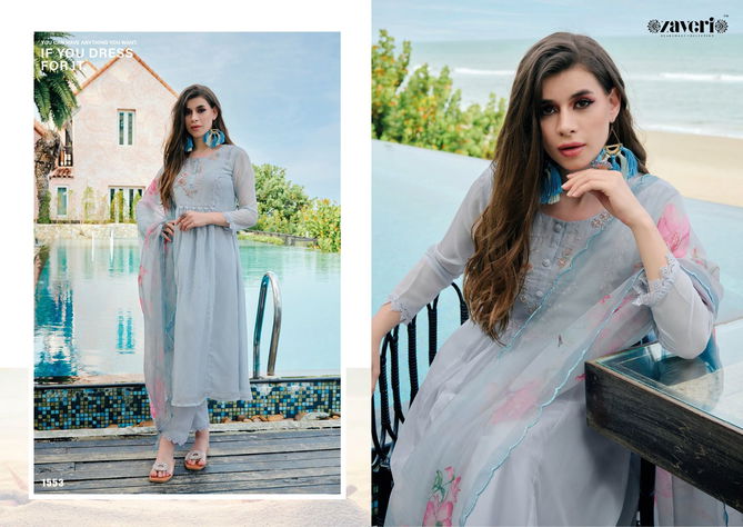 Alaya By Zaveri Organza Readymade Suits Catalog